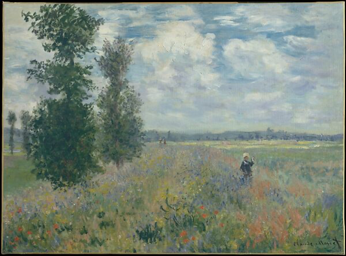 Monet, The Poppy Field near Argenteuil